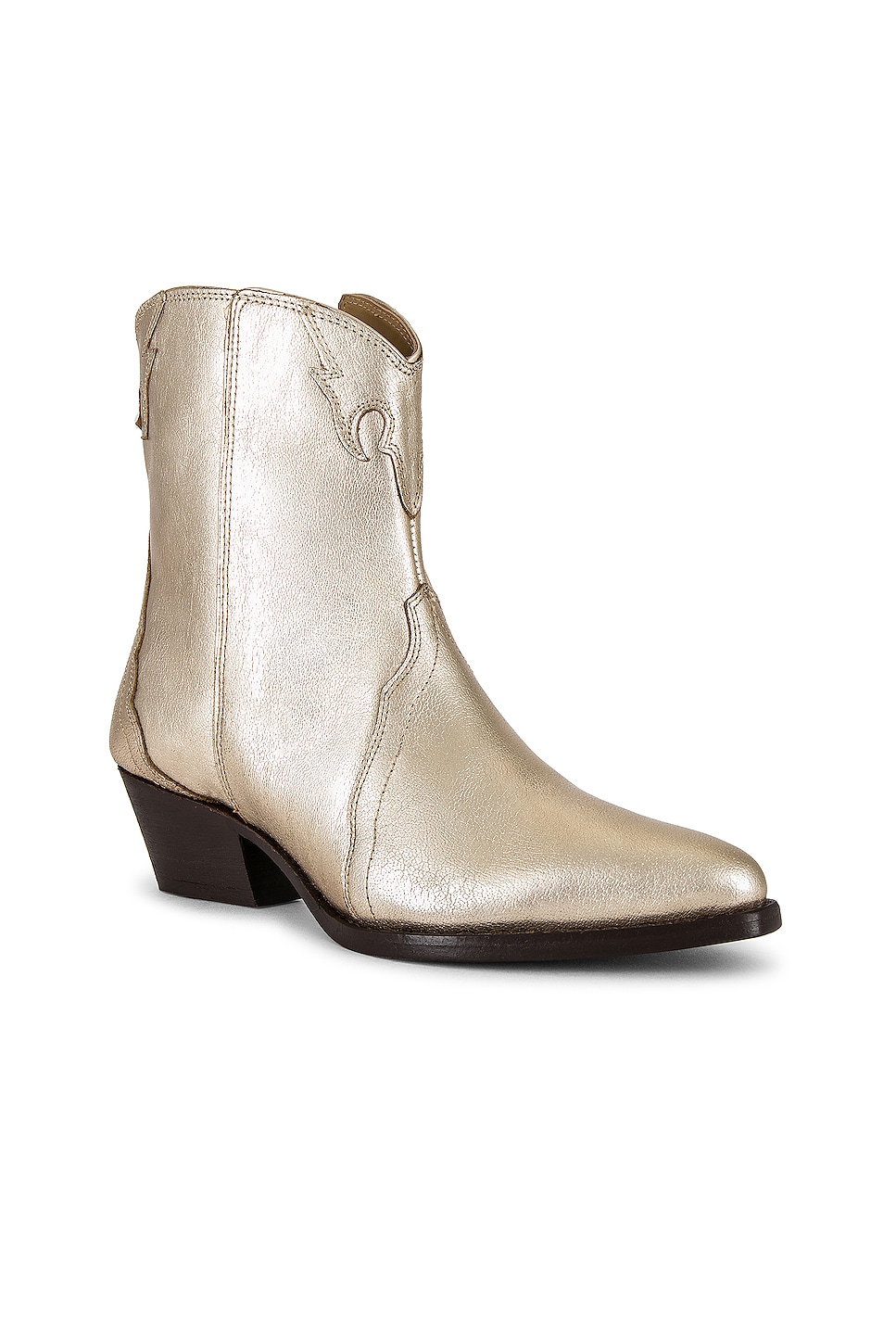 Free People New Frontier Western Boot in Gold | REVOLVE