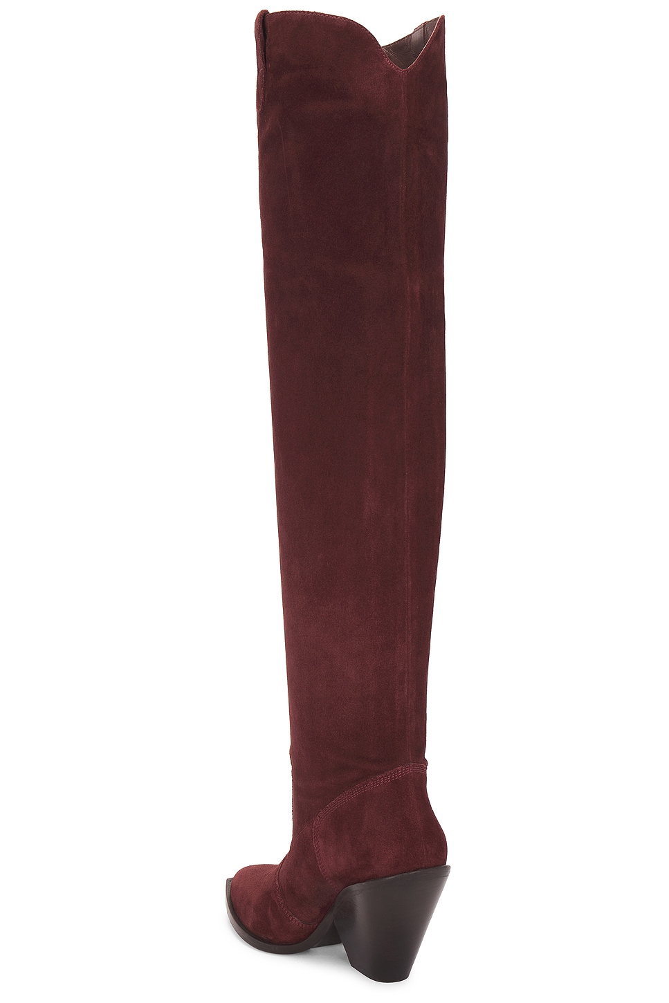 Free People Triple Crown Over The Knee Boot In Espresso Suede thumbnail