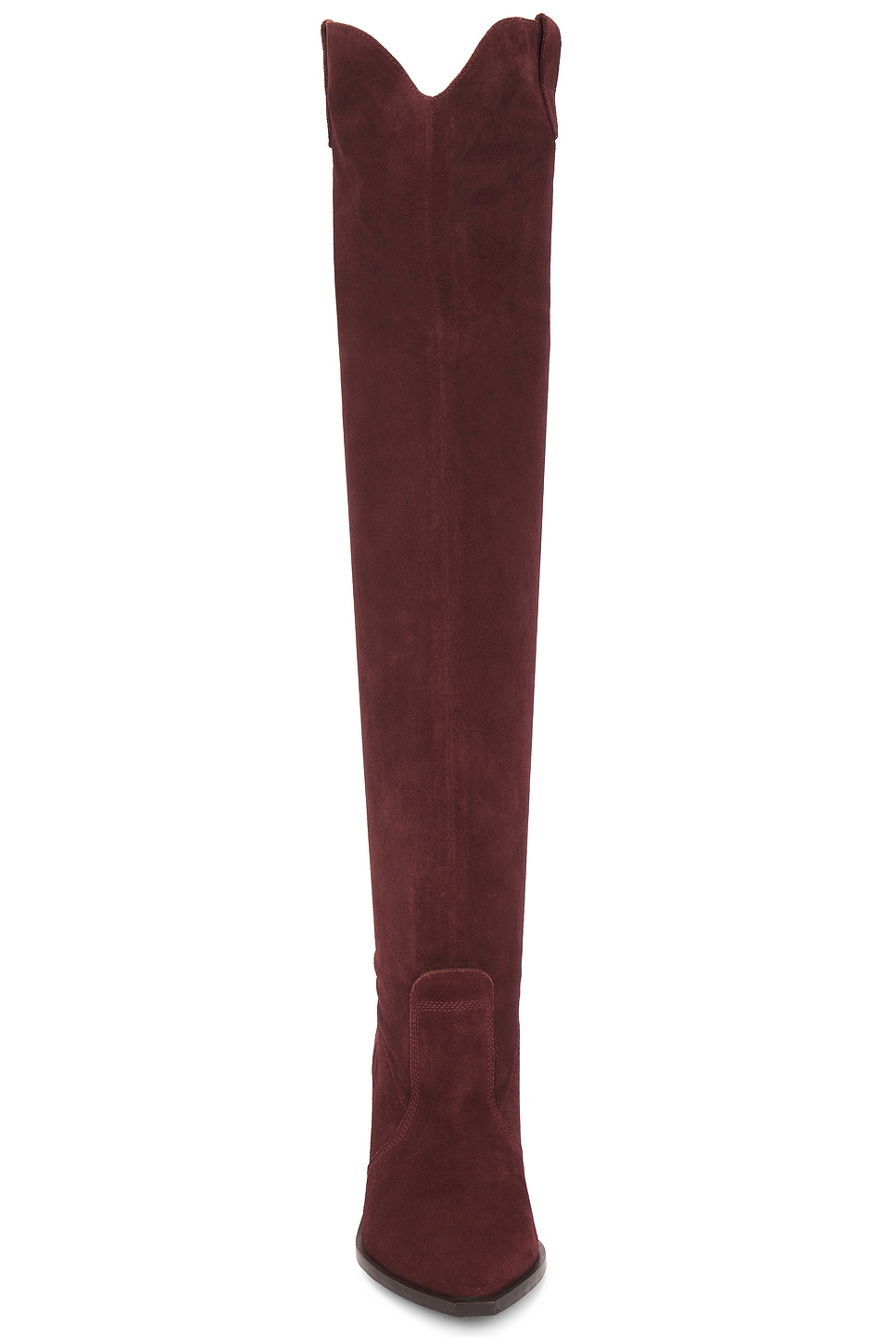 Free People Triple Crown Over The Knee Boot In Espresso Suede thumbnail