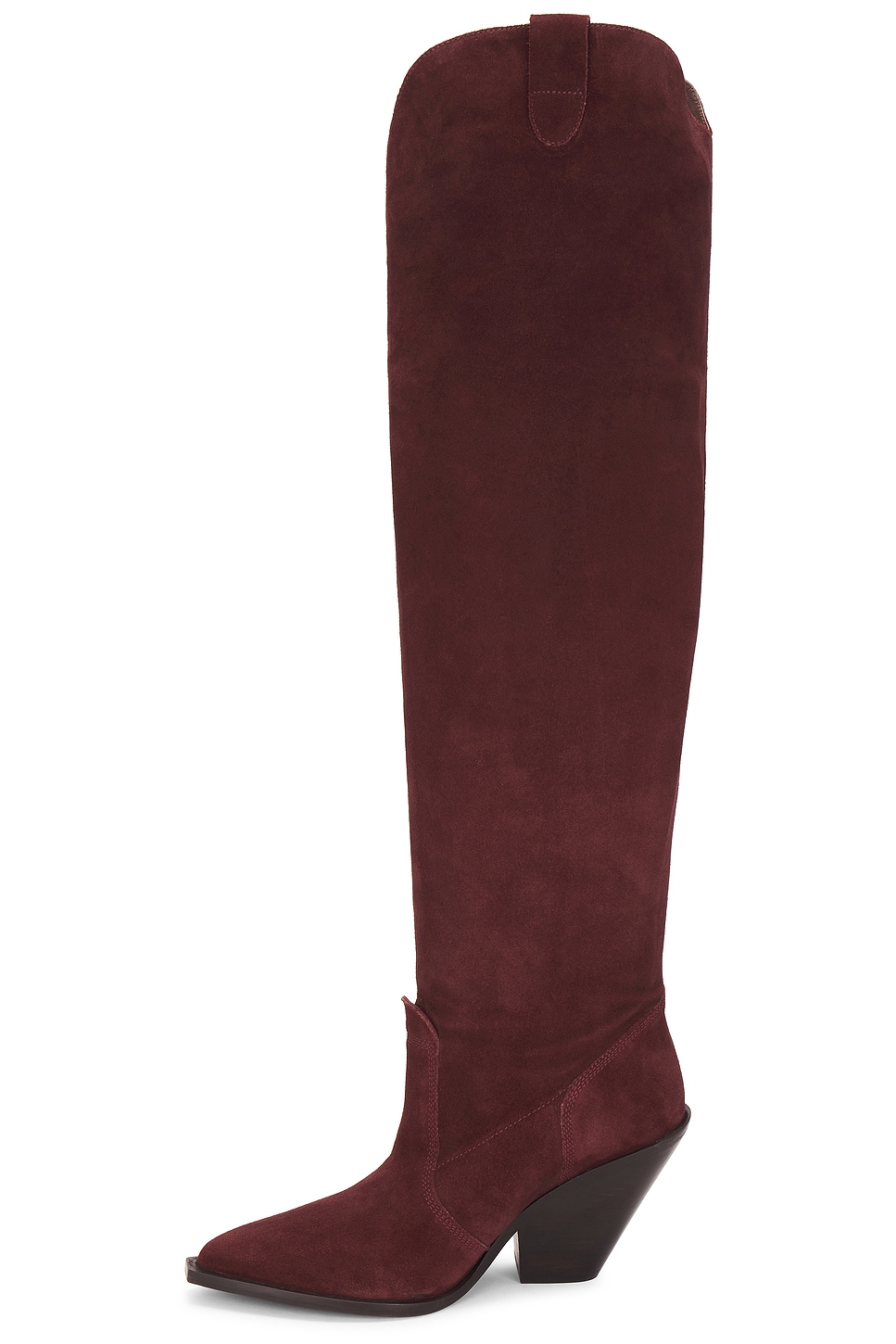 Free People Triple Crown Over The Knee Boot In Espresso Suede thumbnail
