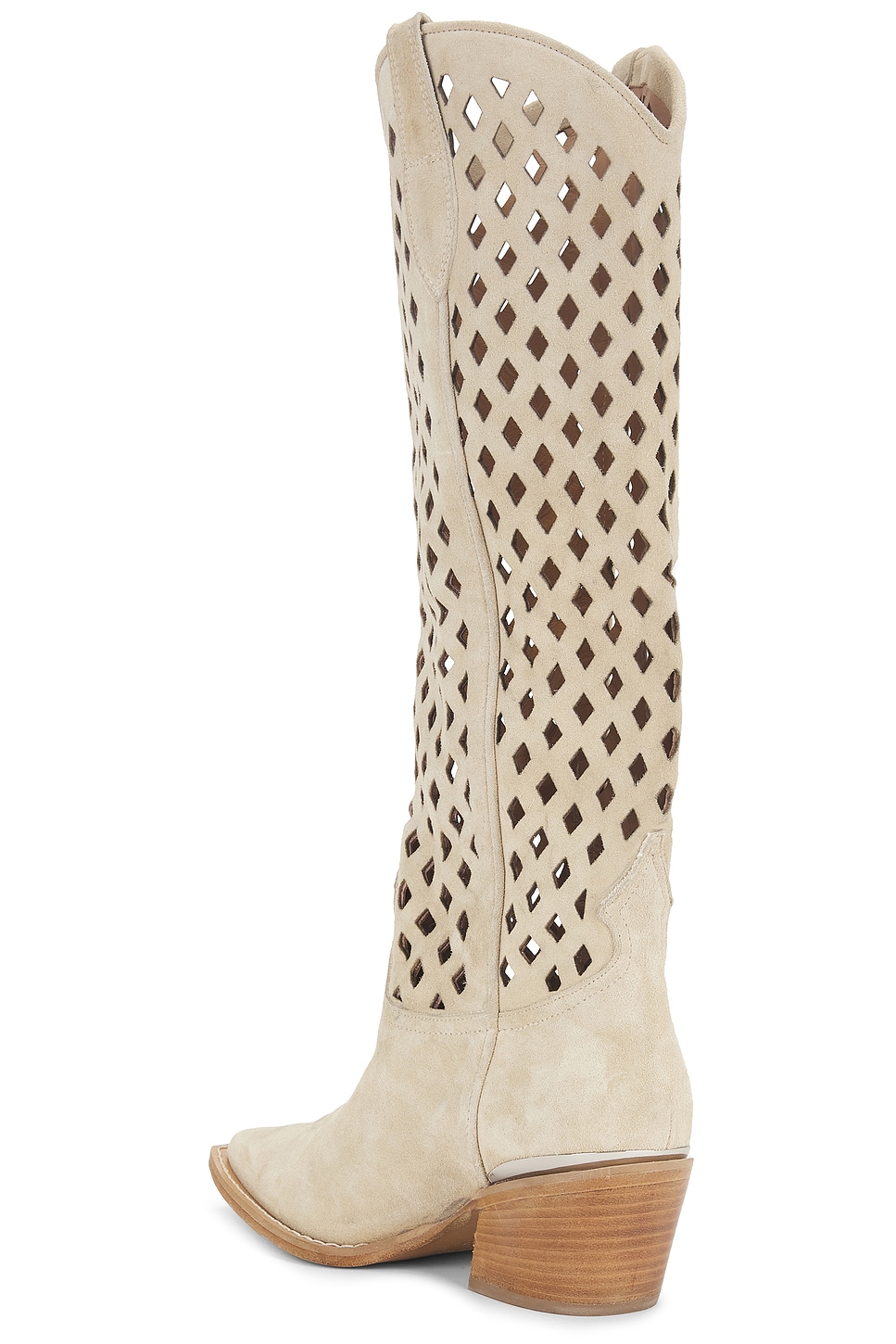 Free People Diamonds Are Forever Cowboy Boot in Sand Suede | REVOLVE
