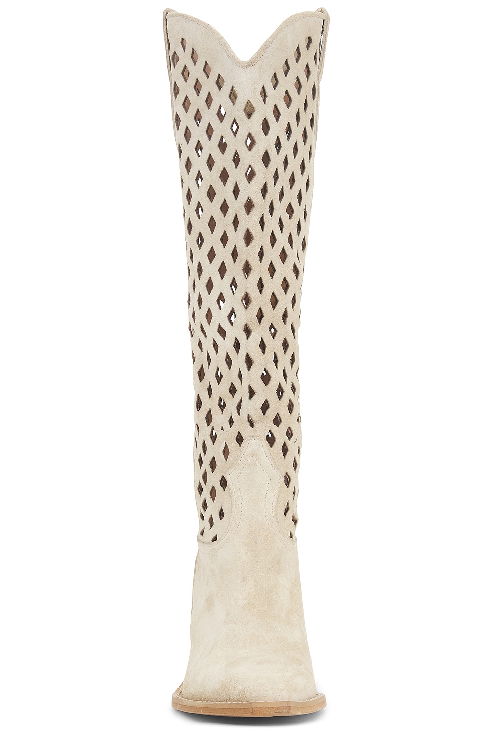 Free People Diamonds Are Forever Cowboy Boot in Sand Suede | REVOLVE