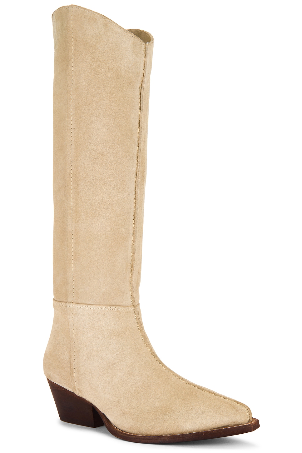 Free People Sway Low Slouch Boot in Parchment | REVOLVE