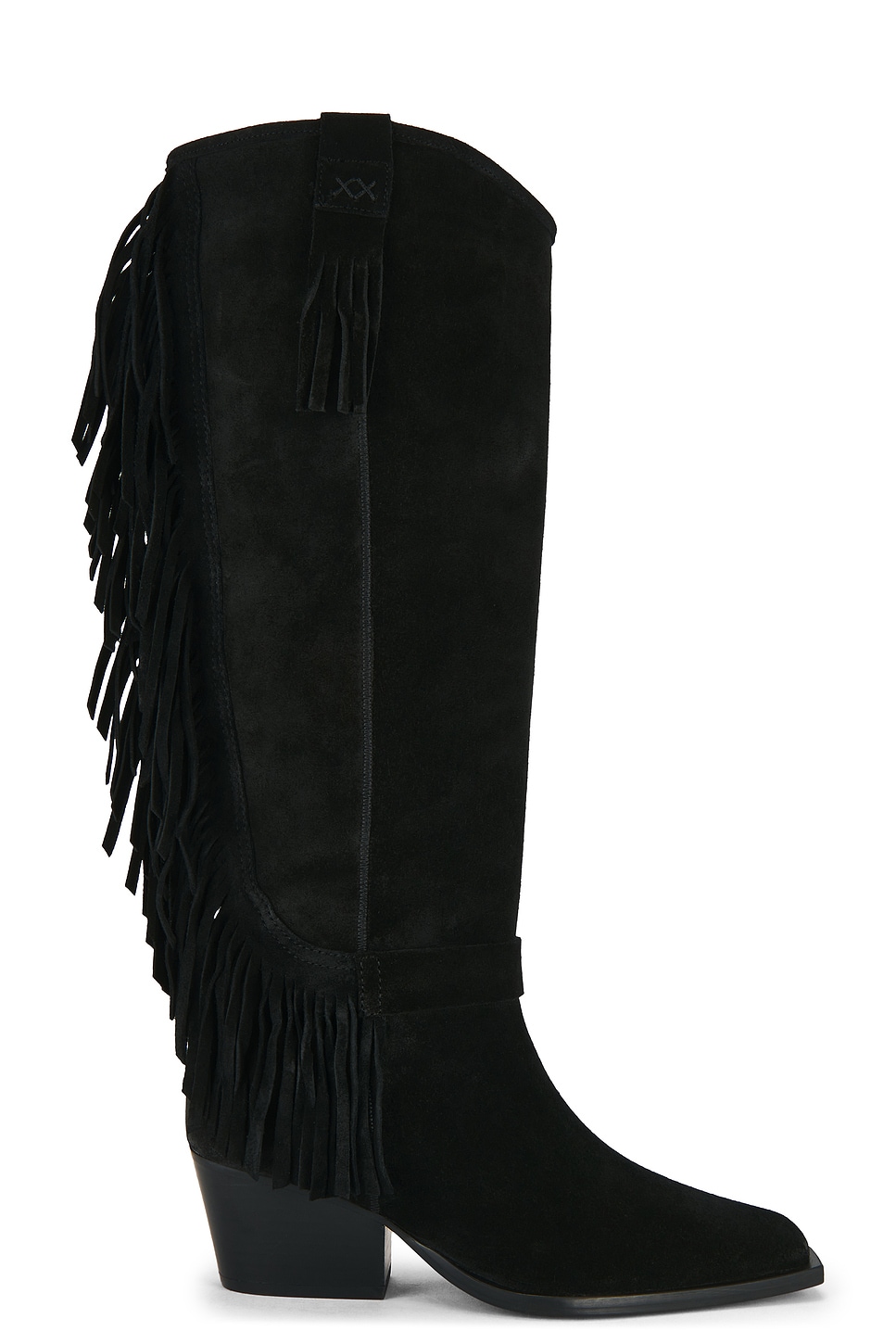 (取寄) フリーピープル レディース フェイス フリンジ ウェスタン ブーツ Free People women Faith Fringe Western Boots Faded Black Suede Free People Faith Fringe Western Boot in Faded Black | REVOLVE