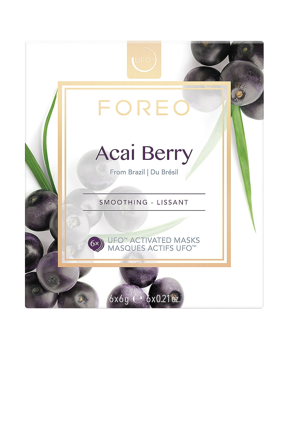 Shop Foreo Ufo Mask 6 Pack In Acai Berry