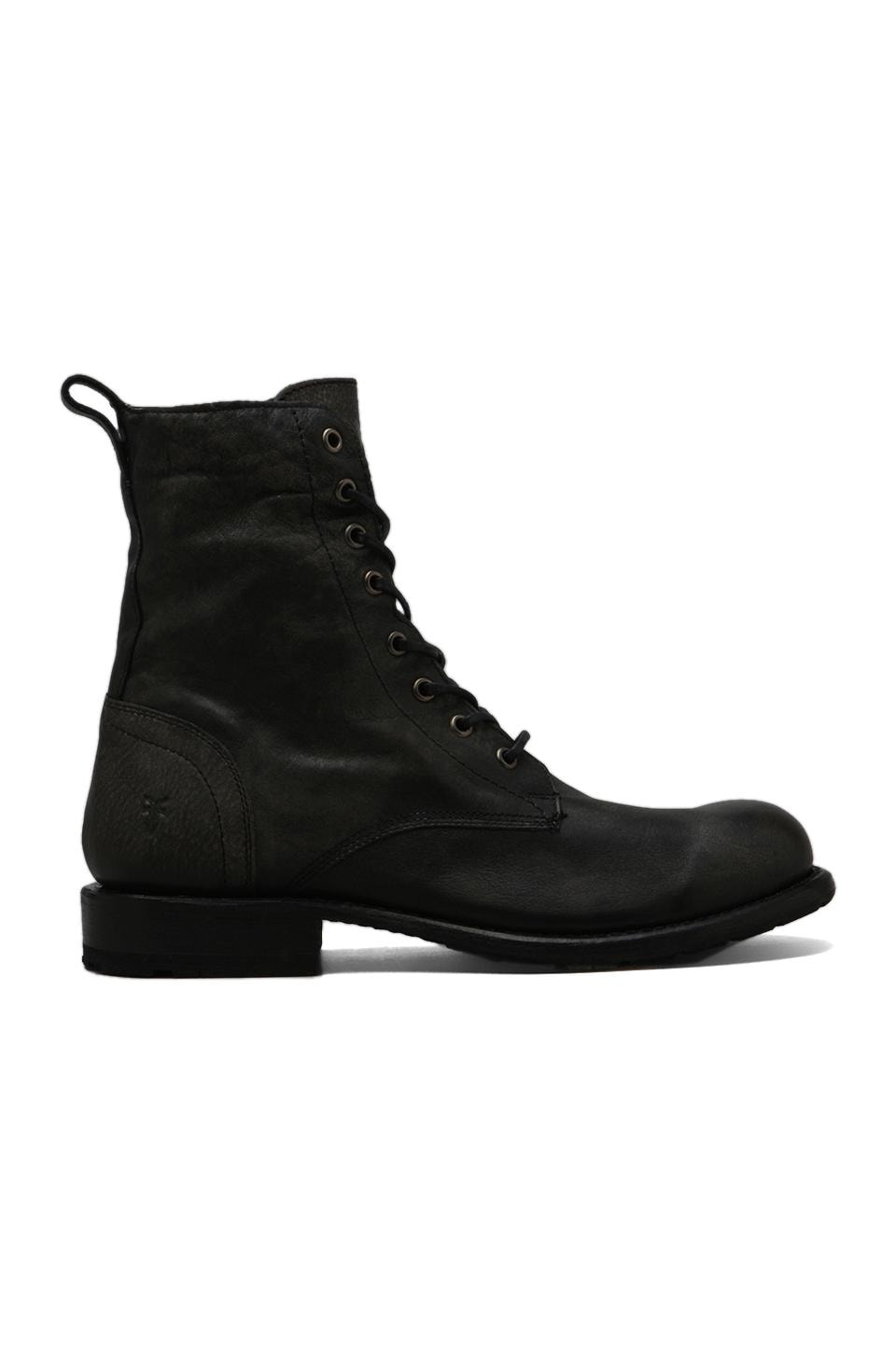 Frye Rogan Tall Lace Up Boot in Black 