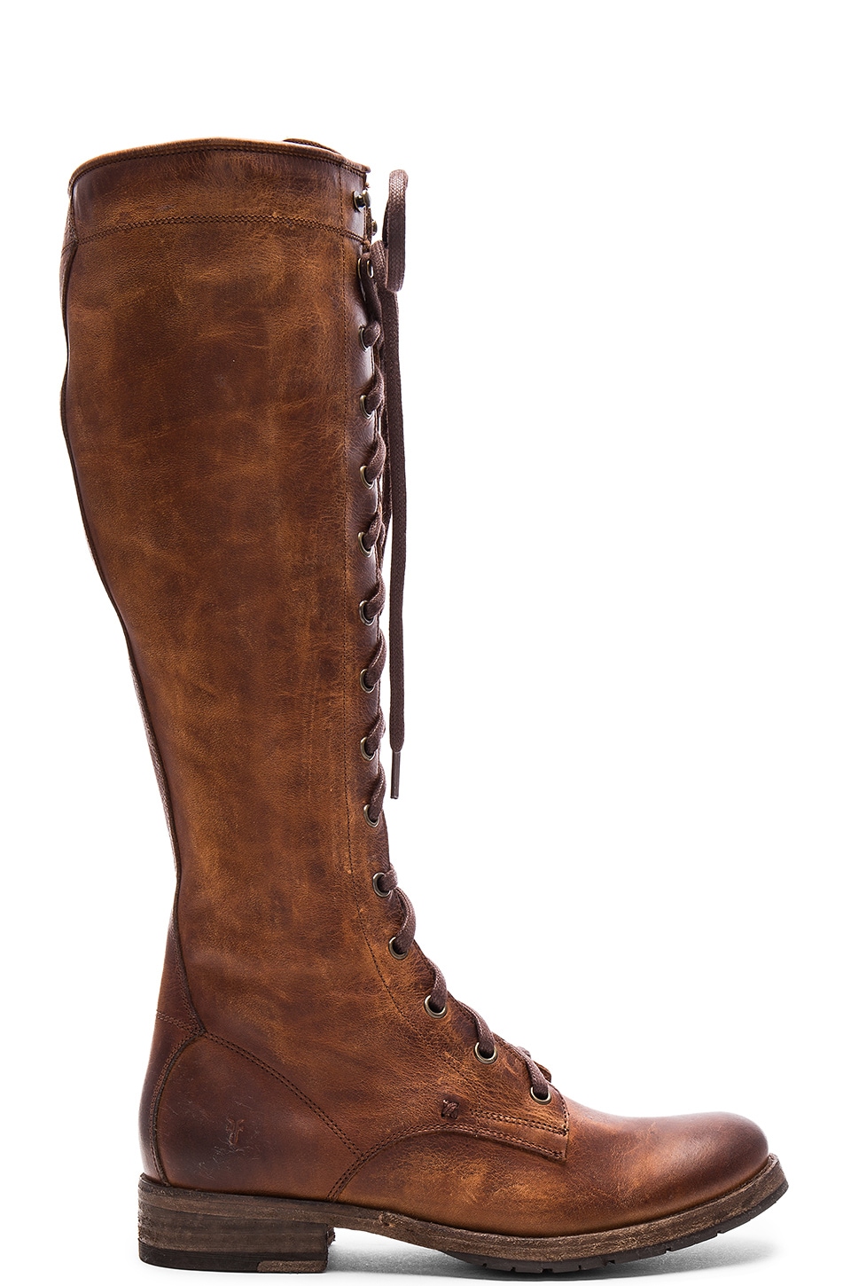 Frye Melissa Tall Lace Boot in Cognac 