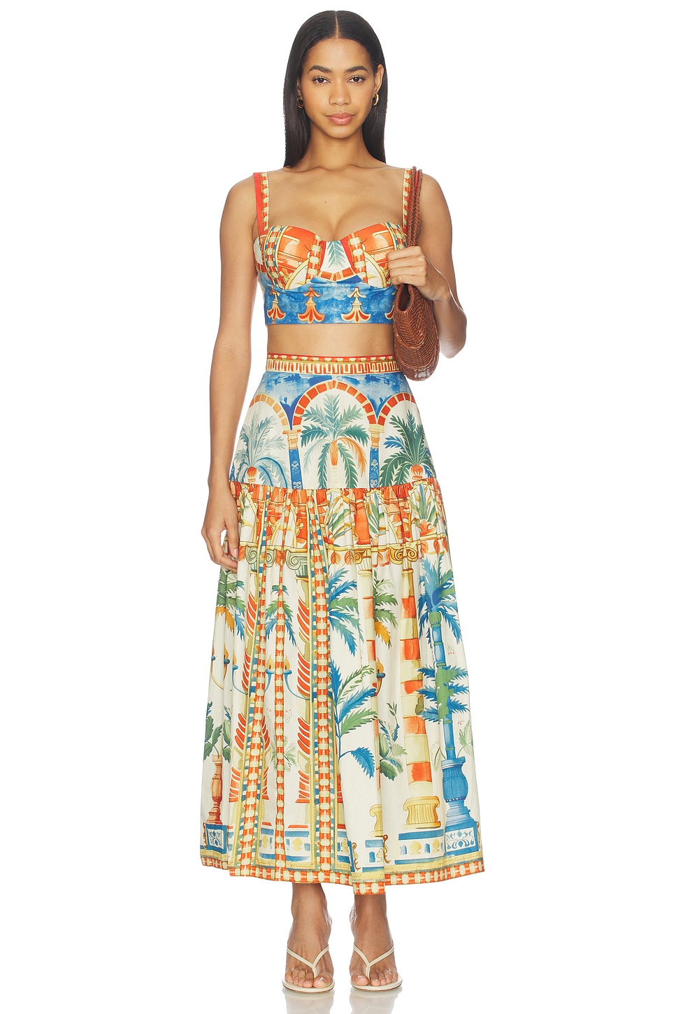Terracotta Oasis Cotton Poplin Coord Set - thumbnail 2