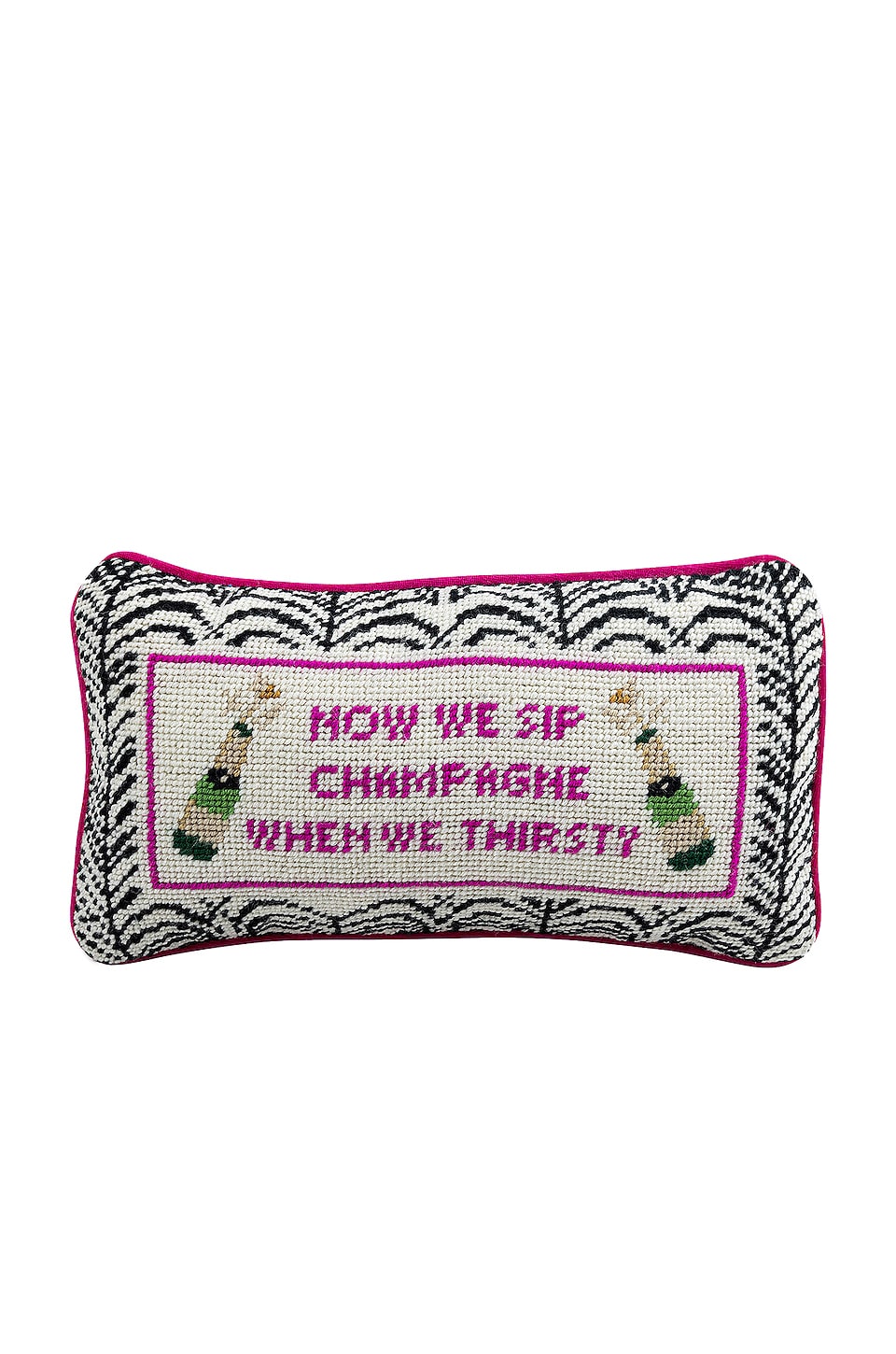 Furbish Studio Champagne Needlepoint Pillow REVOLVE