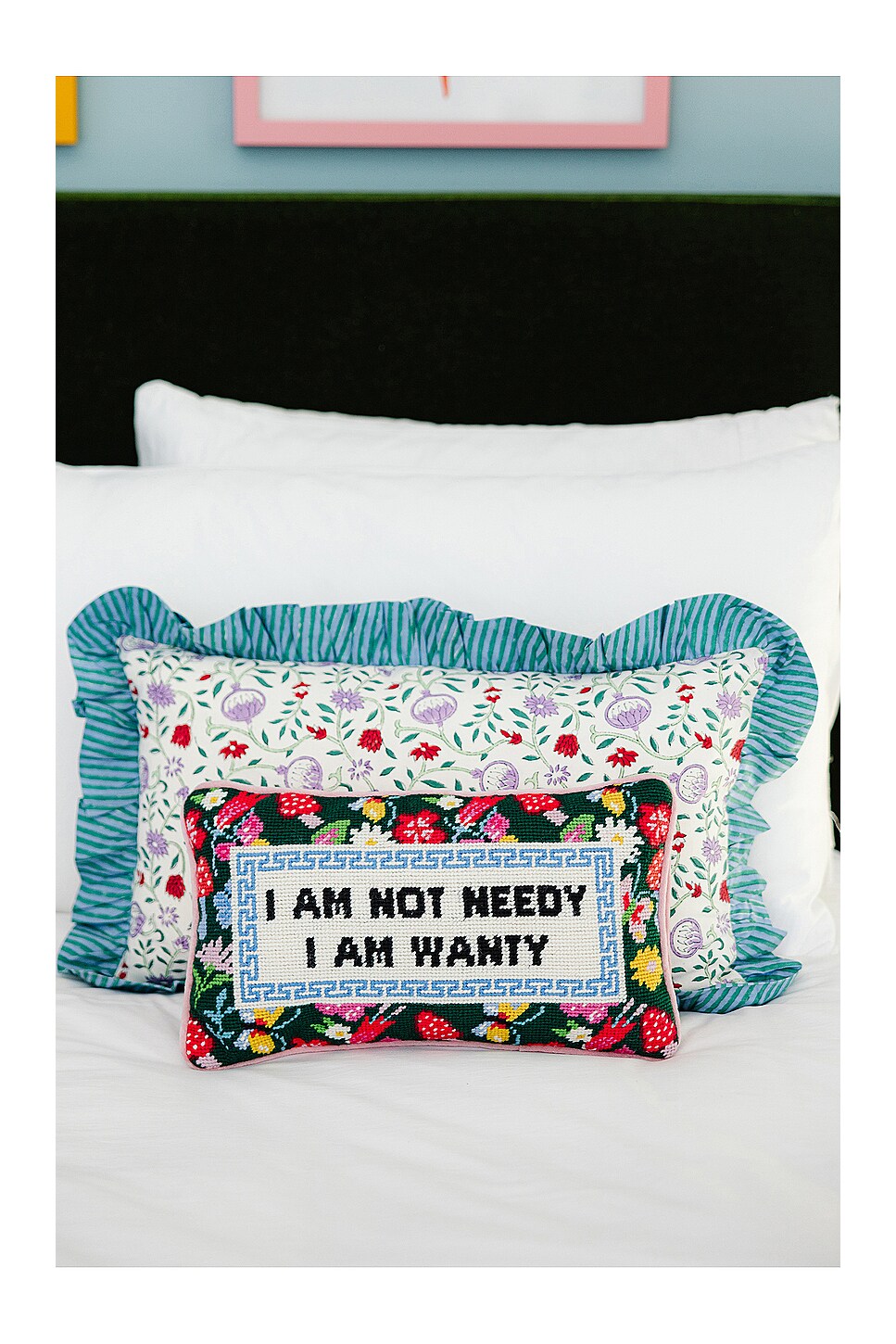 Not Needy Needlepoint Pillow main image 1
