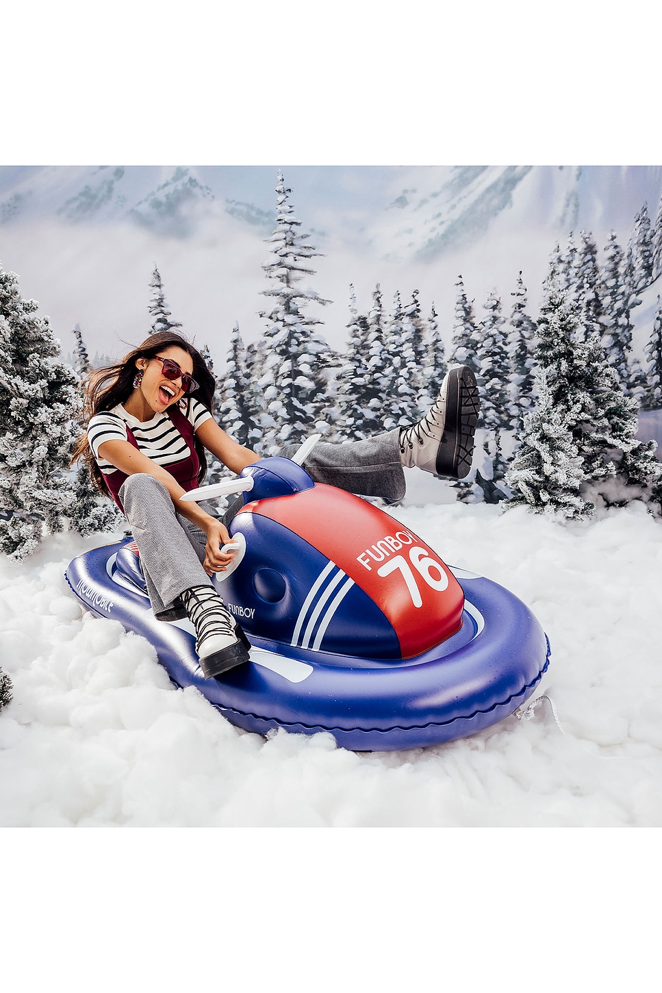 funboy inflatable snowmobile