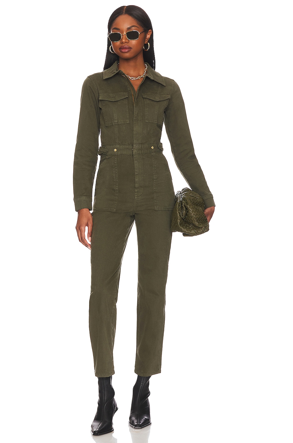 Image 1 of Fit For Success Jumpsuit in Fern002