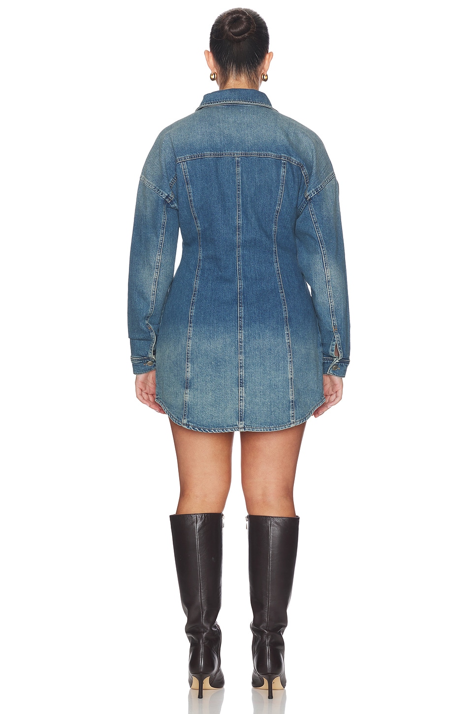 american apparel denim dress Maxi Denim Dress for Tall Women in New Colorado Blue L / Extra Tall / New Colorado Blue