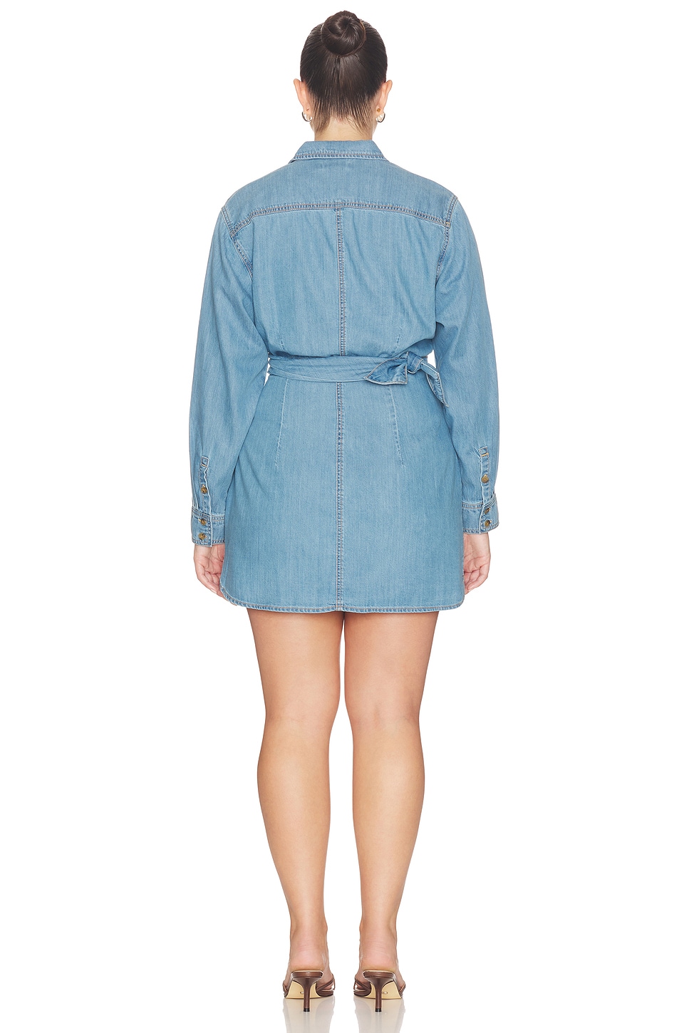 denim dress wrap Tribeca Boutique Chicago perfect for your stylish wardrobe upgrade. Dark Wash Denim Dress -