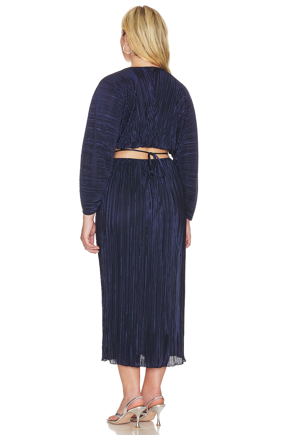 Always Fits Plisse Midi Dress