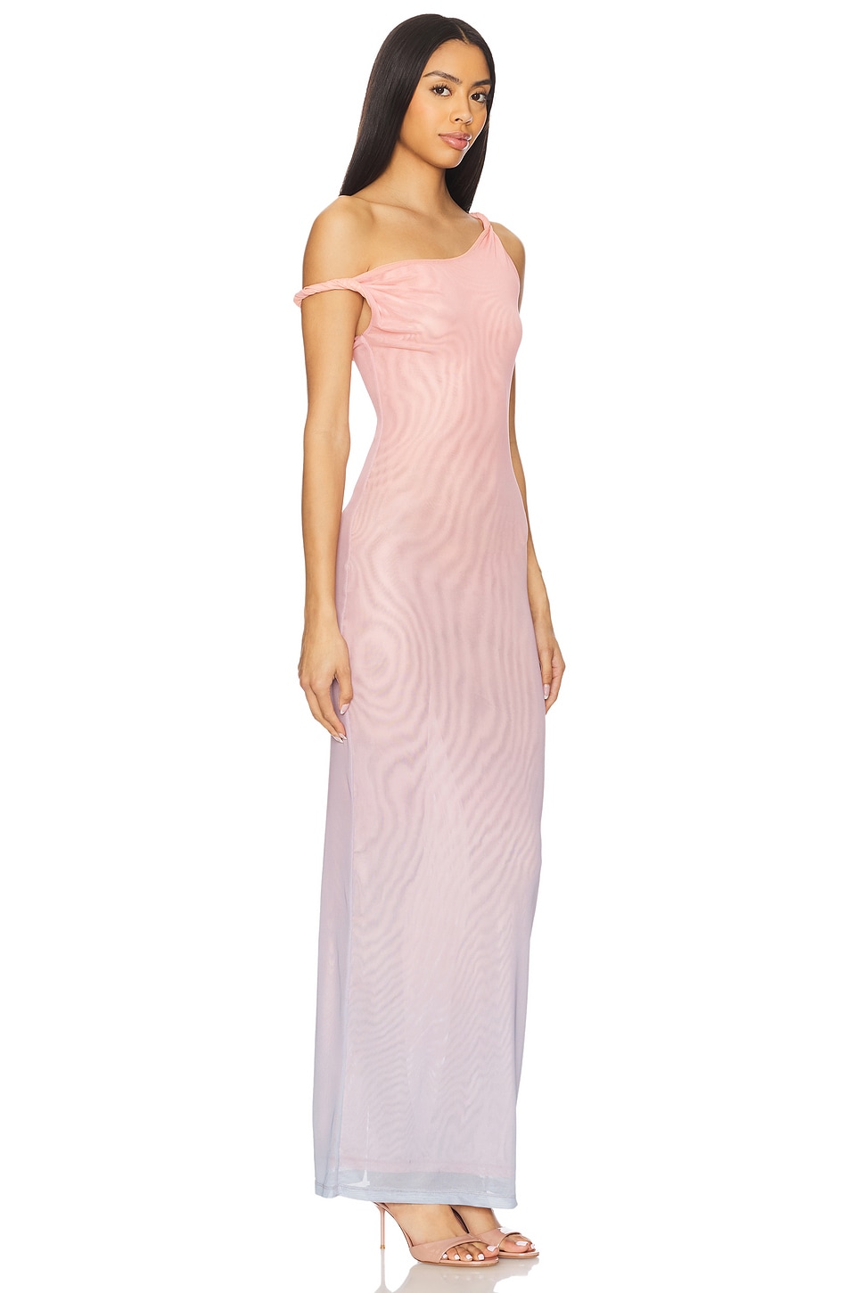 Mesh Twist Maxi Dress - Thumbnail 2