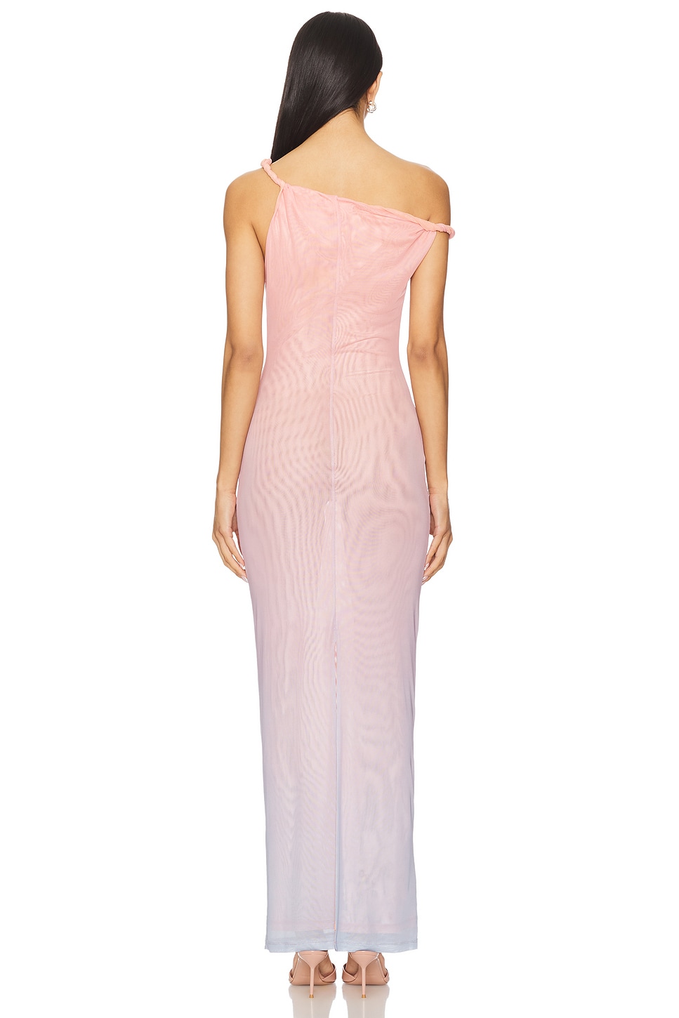 Mesh Twist Maxi Dress - Thumbnail 3