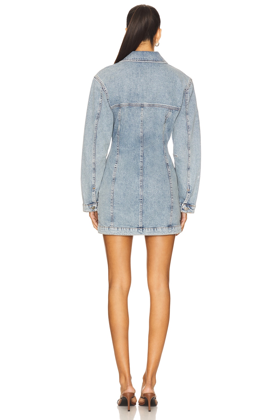 Barrel Long Sleeve Mini Dress