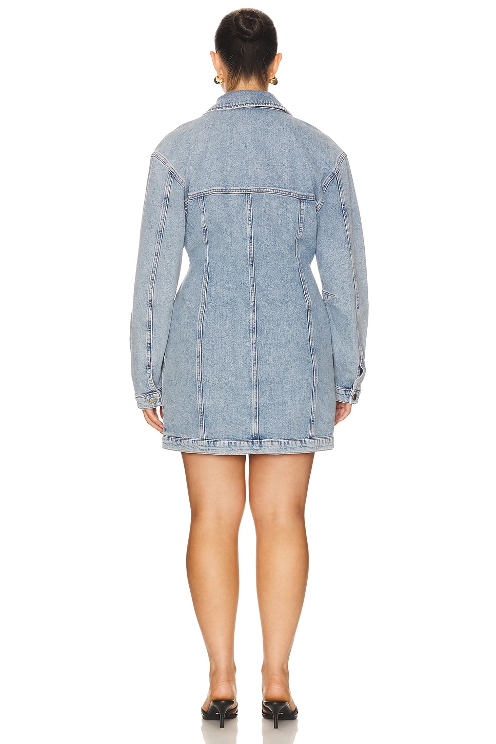 Barrel Long Sleeve Mini Dress