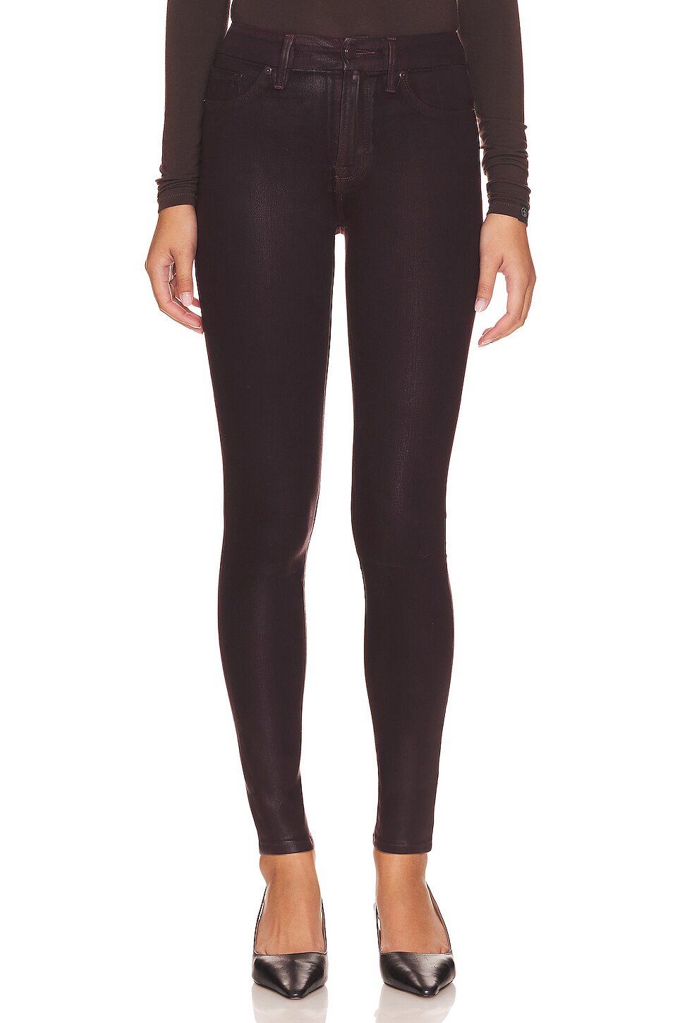 Good Legs Coated Jeans