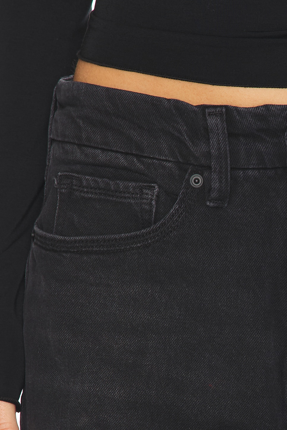 Good American Good 90s Straight Jeans in Black348 | REVOLVE