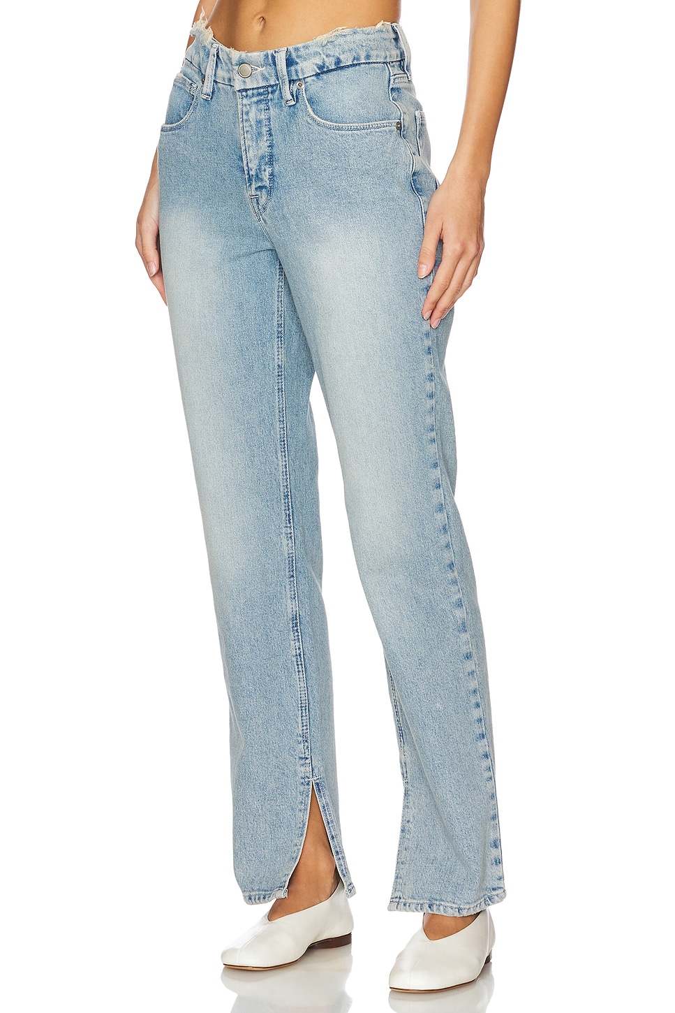 Good Icon Inseam Slit Jeans - Thumbnail 1