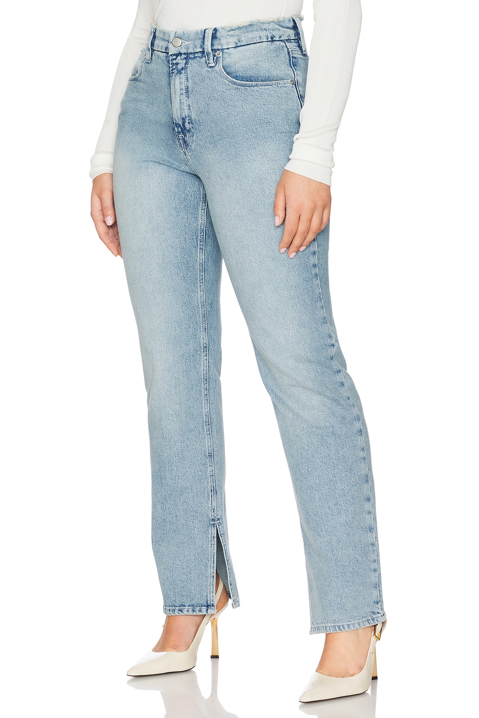 Good Icon Inseam Slit Jeans - Thumbnail 2