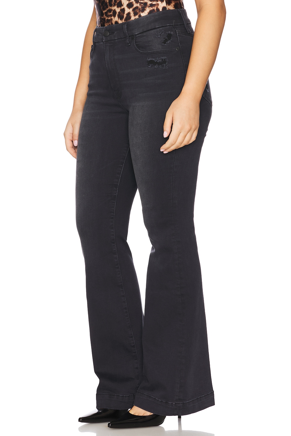 Always Fits Good Legs Flare Trouser Jeans - Thumbnail 6