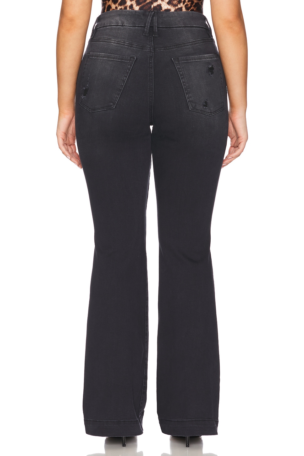 Always Fits Good Legs Flare Trouser Jeans - Thumbnail 8