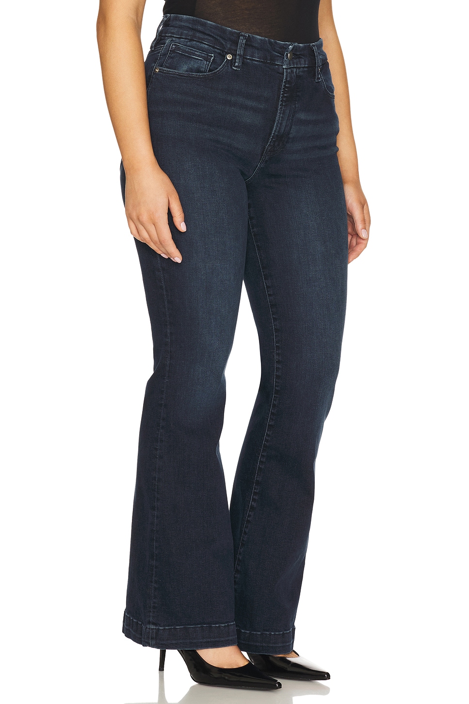 Always Fits Good Legs Flare Trouser Jeans - Thumbnail 4