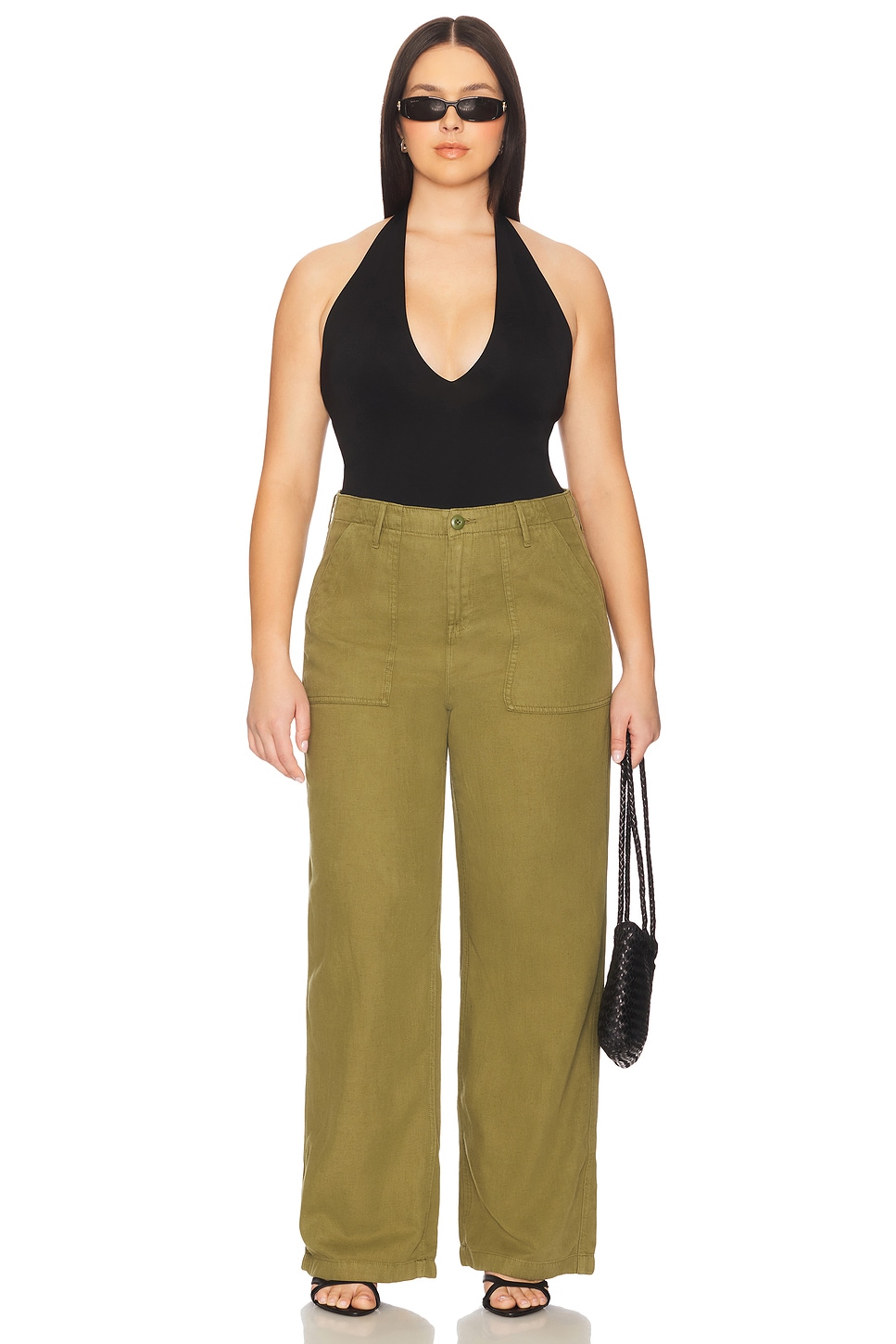 Good American Lite Linen Jeans