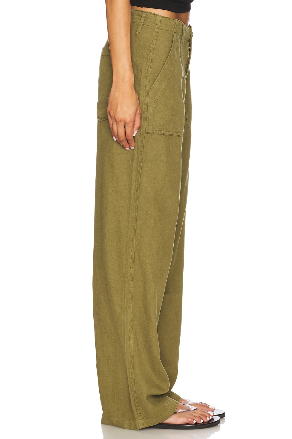 Good American Lite Linen Jeans