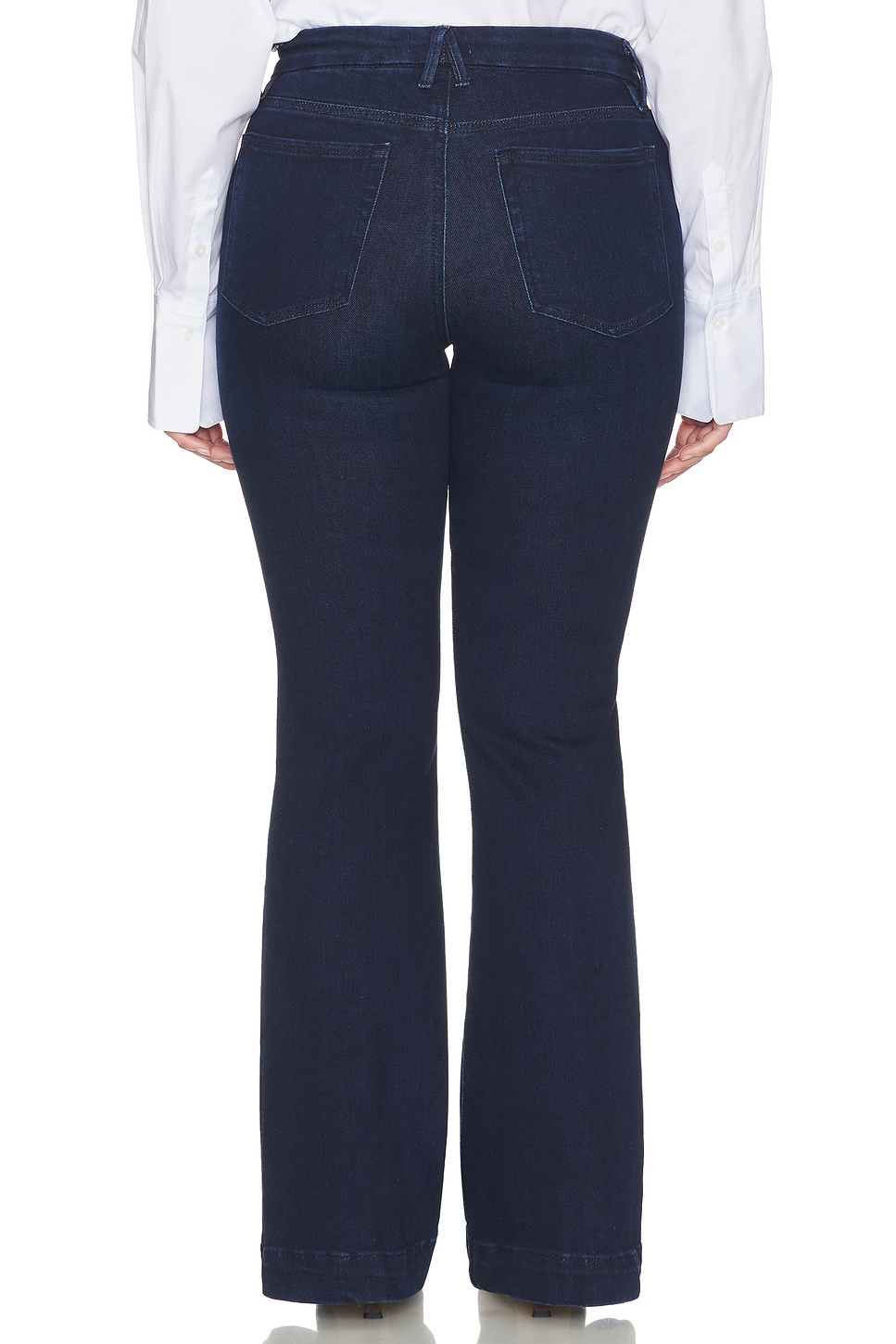 Good American Good Legs Compression Flare Jeans in Indigo1150 | REVOLVE