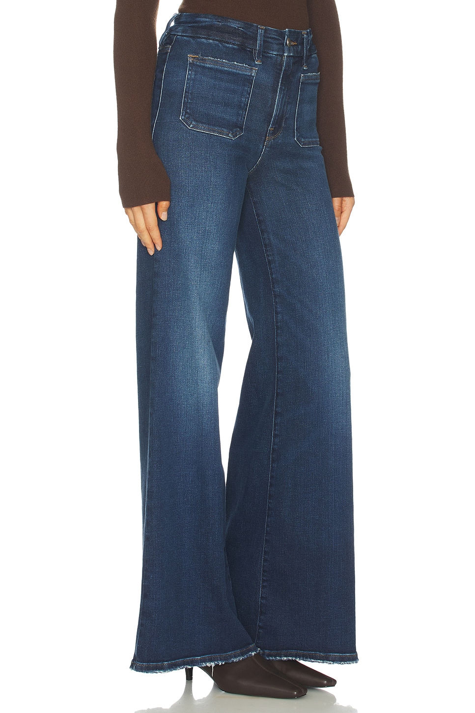 Soft Tech Good Waist Palazzo Jeans - thumbnail 3