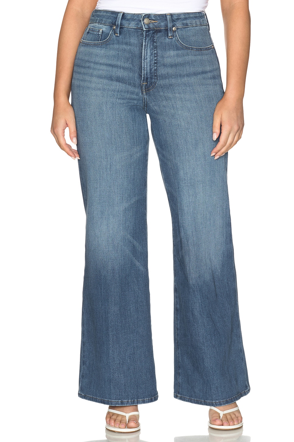 Soft Tech Good Waist Palazzo Ankle Jeans - thumbnail 3