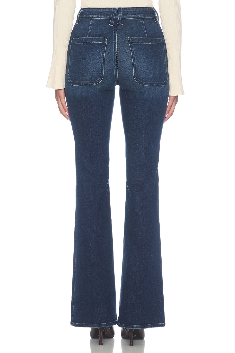 Good American Petite Soft Tech Good Flare Jeans