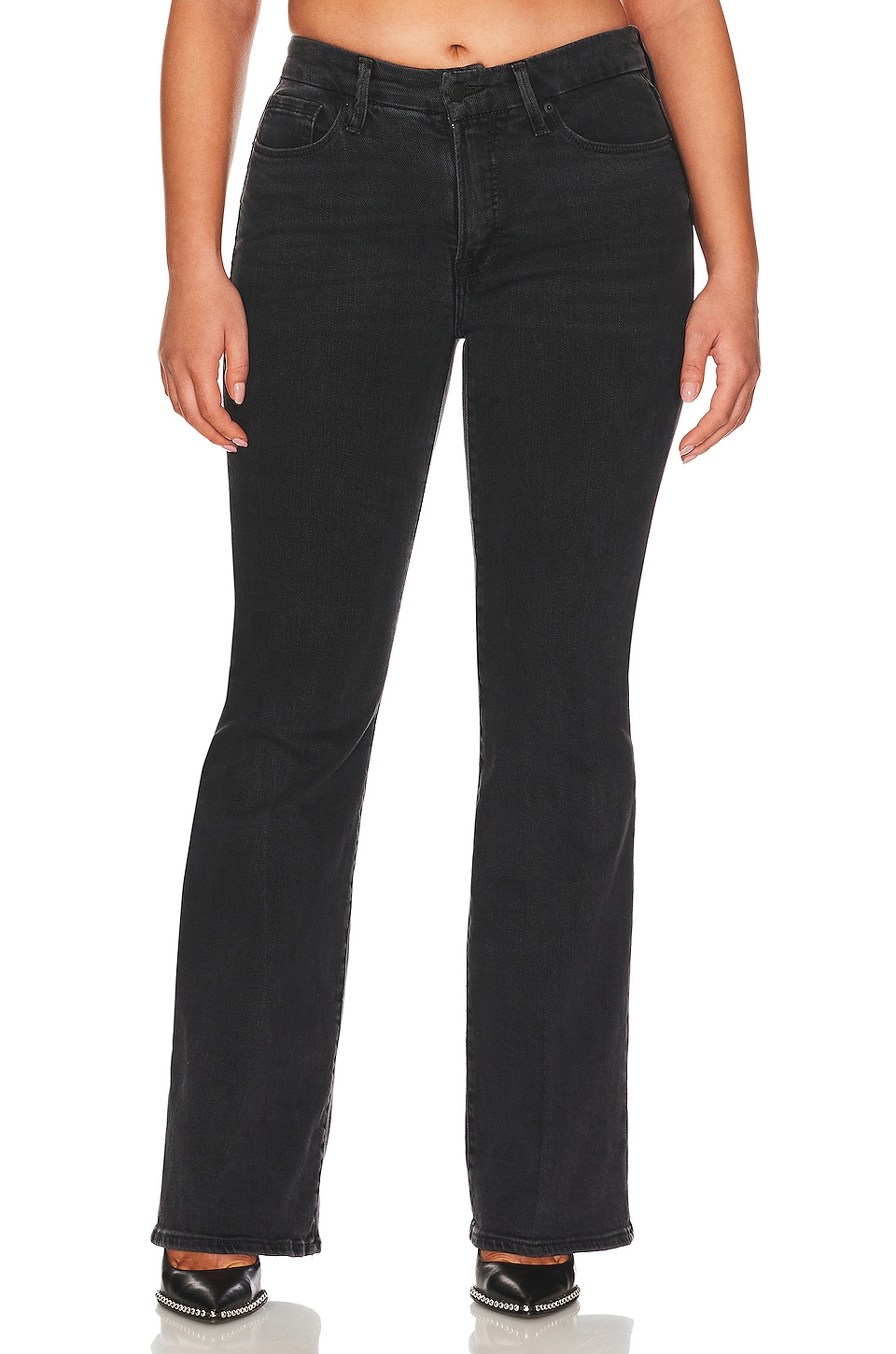 Good American Good Legs Flare in Black287