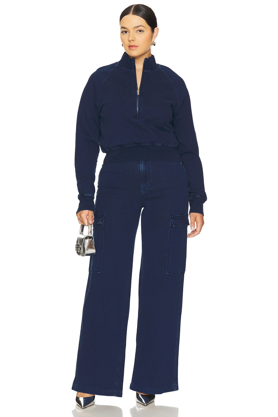 Jeanius Mock Zip Pullover