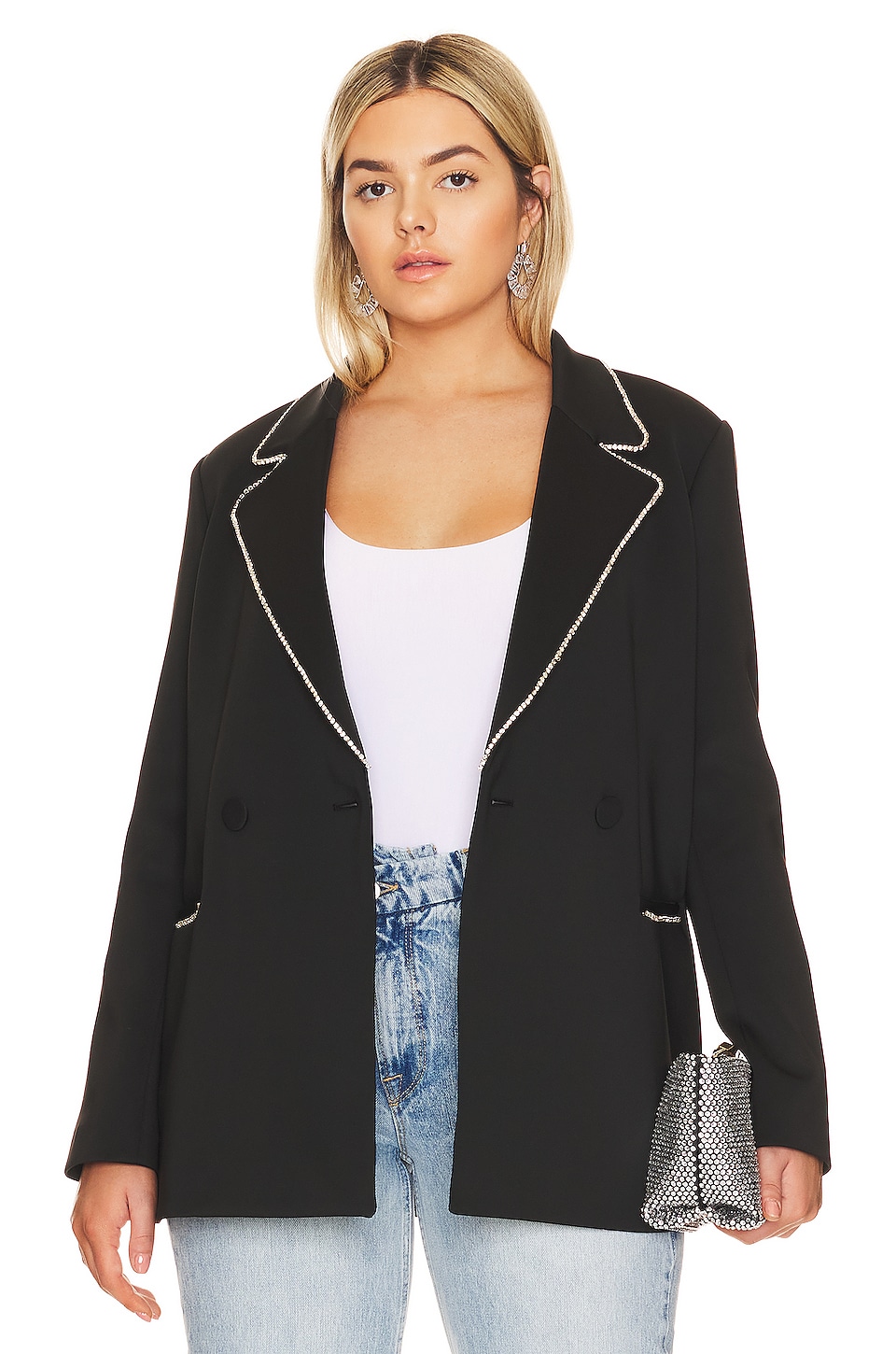 Good American Scuba Crystal Blazer thumbnail