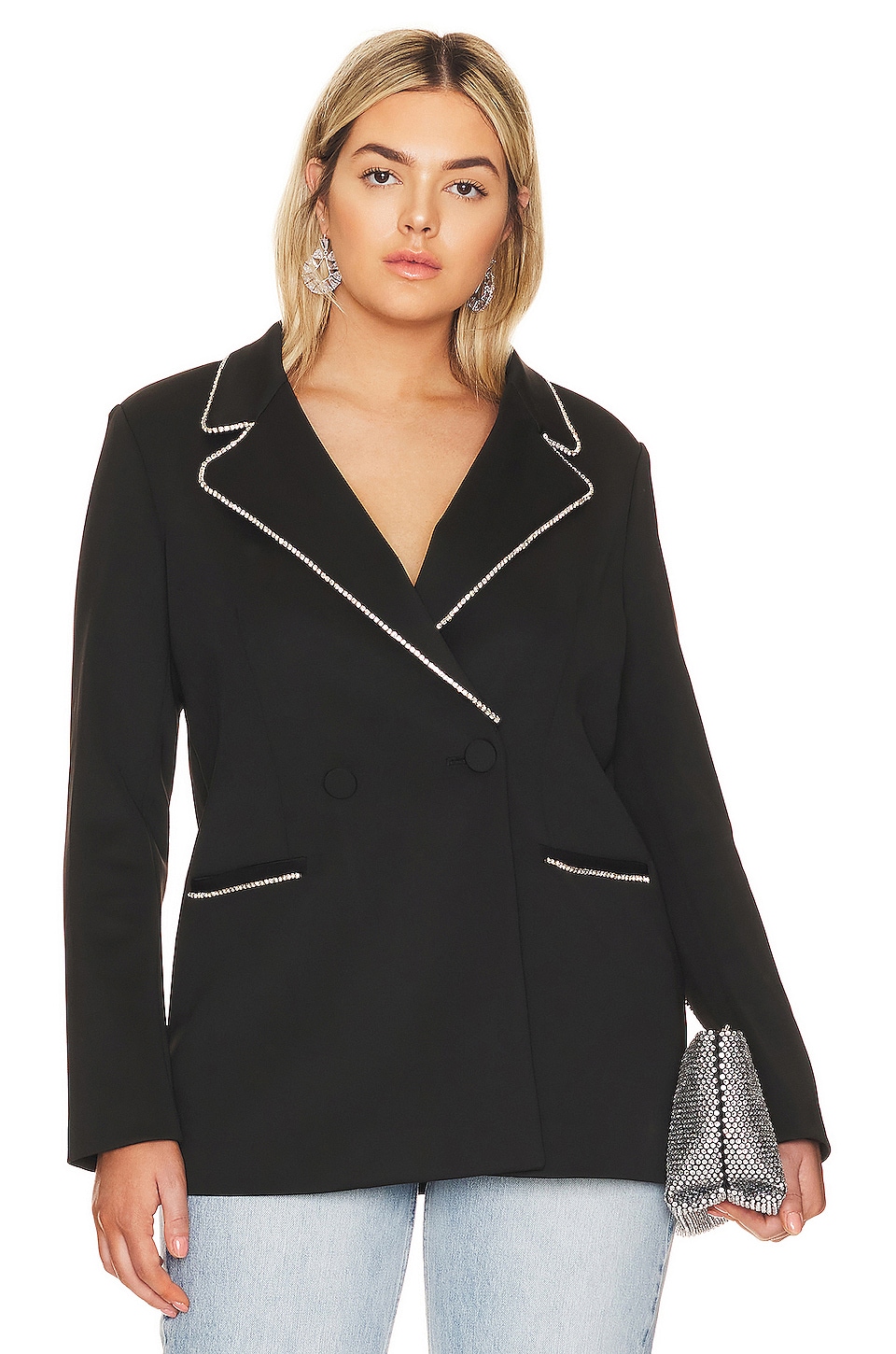 Good American Scuba Crystal Blazer thumbnail