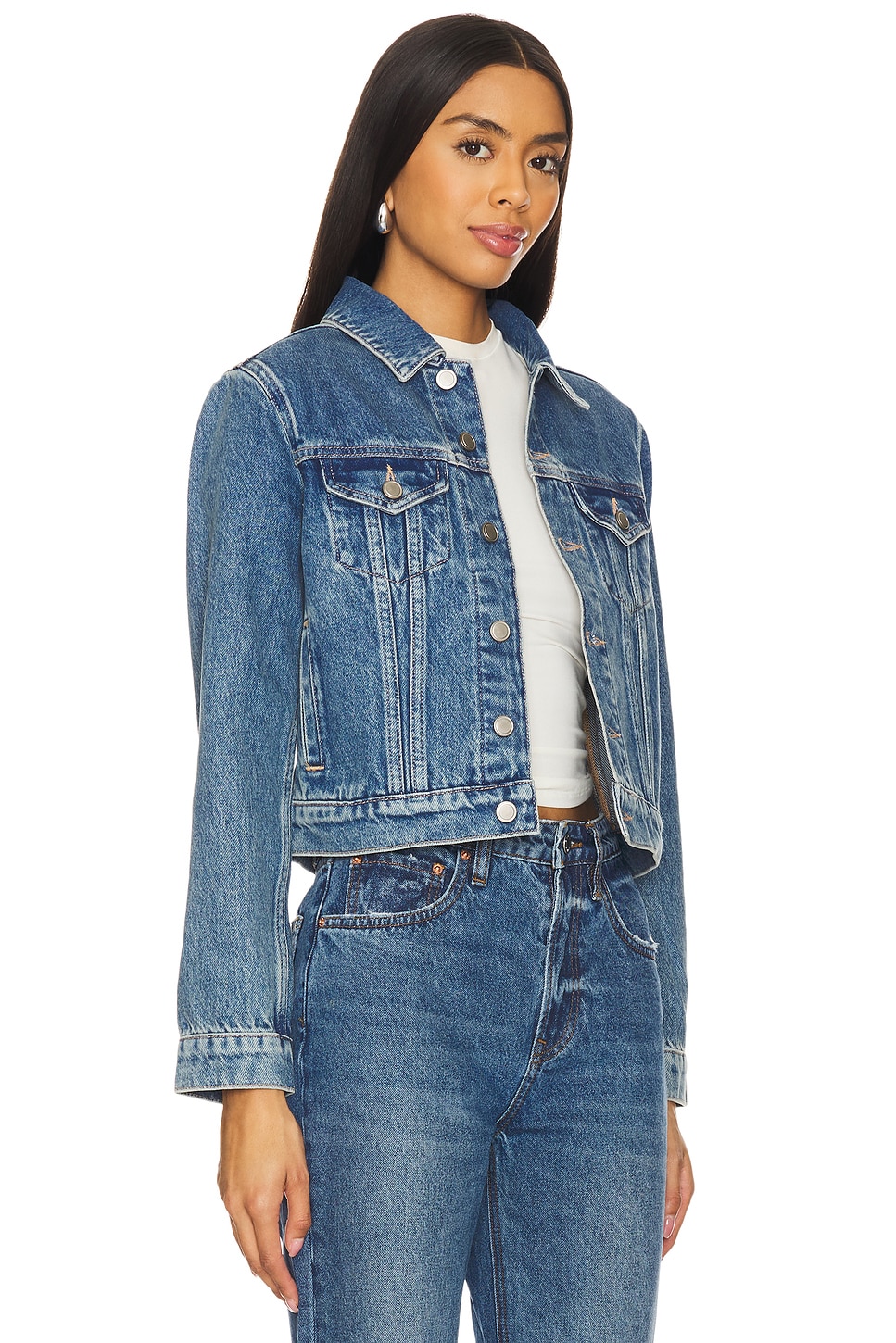 Good American Shrunken Trucker Jacket thumbnail