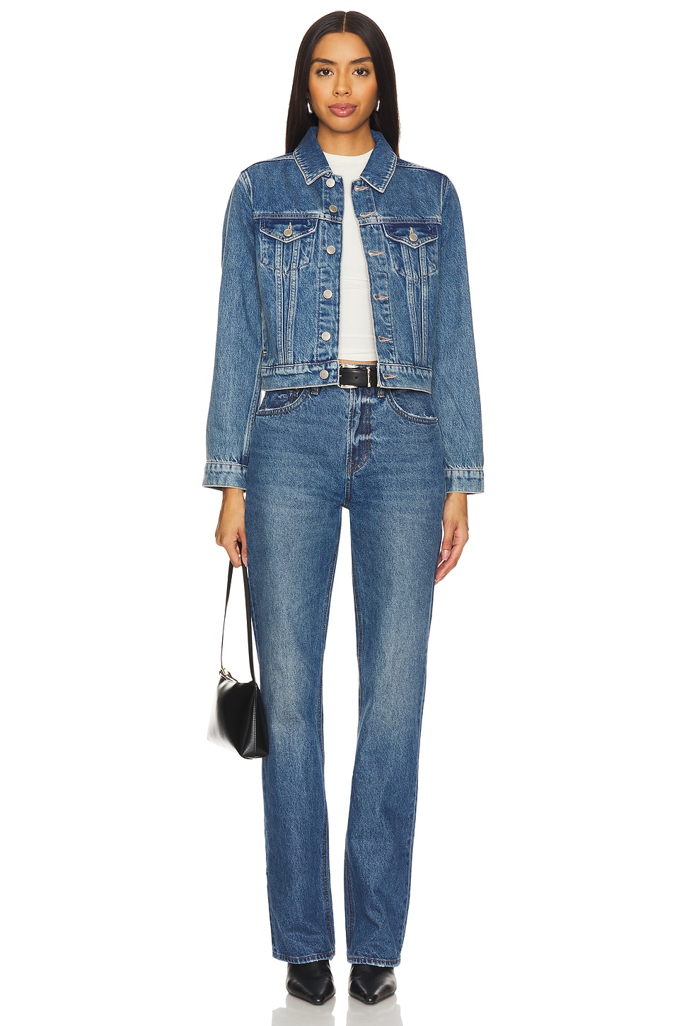 Good American Shrunken Trucker Jacket thumbnail