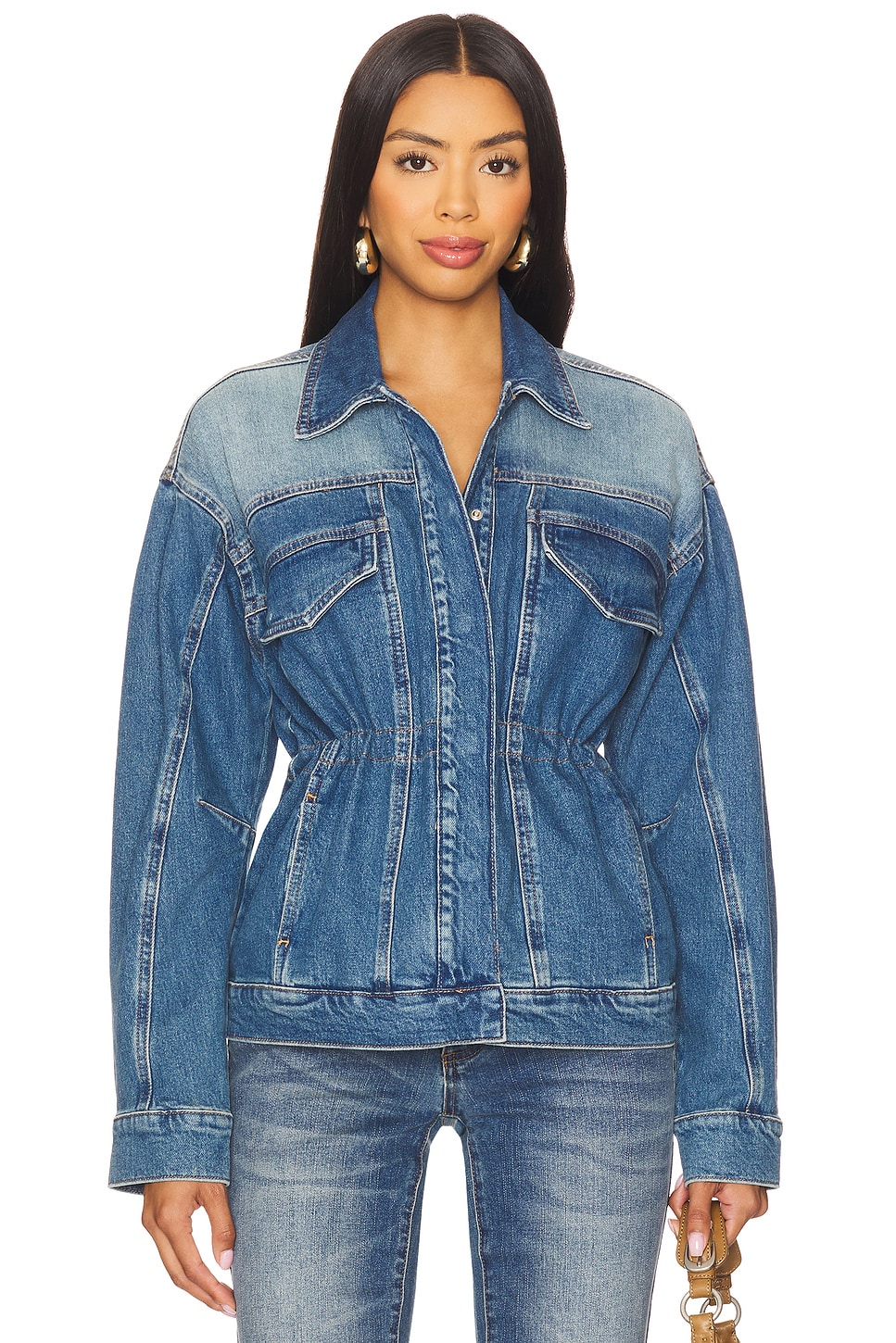 Barrel Sleeve Denim Jacket