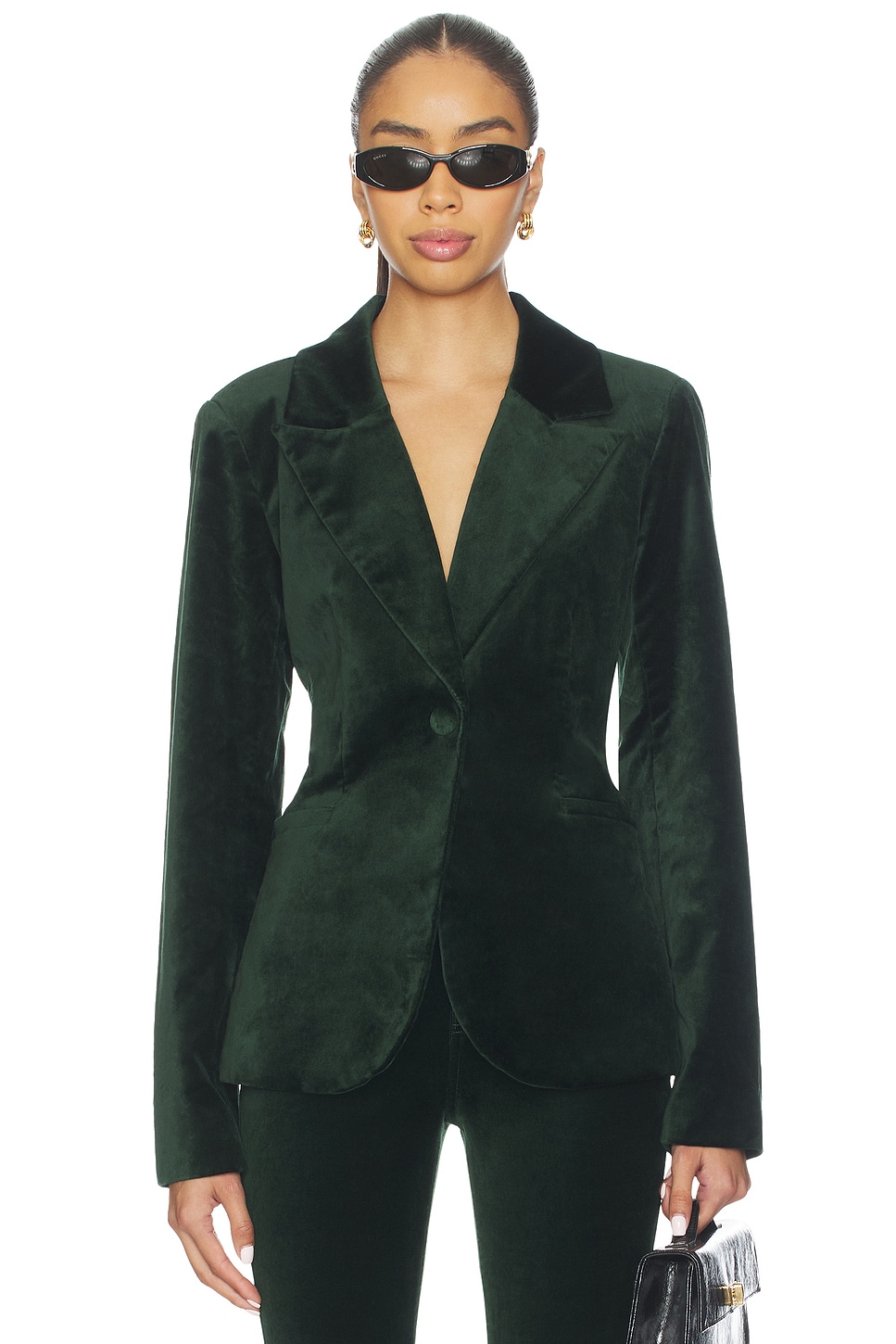 Velvet Sculpted Blazer