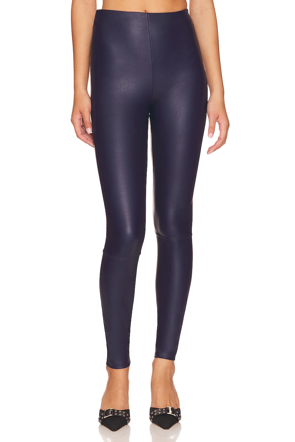 Good American Better Than Leather Legging in Ink Blue003