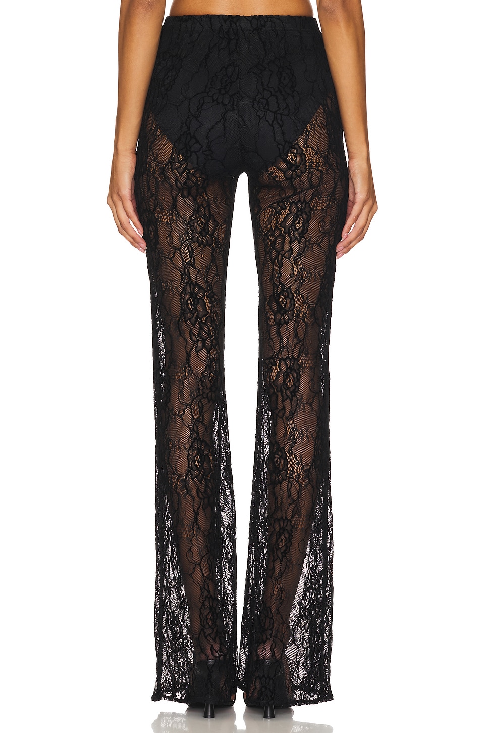 Good American Lace Flare Pant