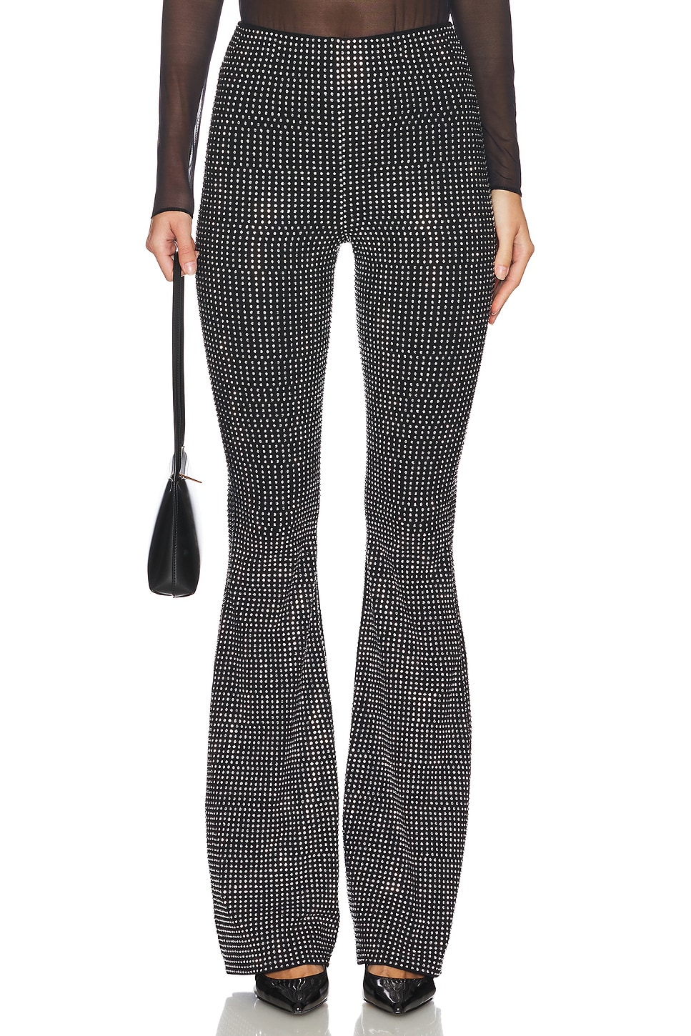 Crystal Pull On Flare Leggings