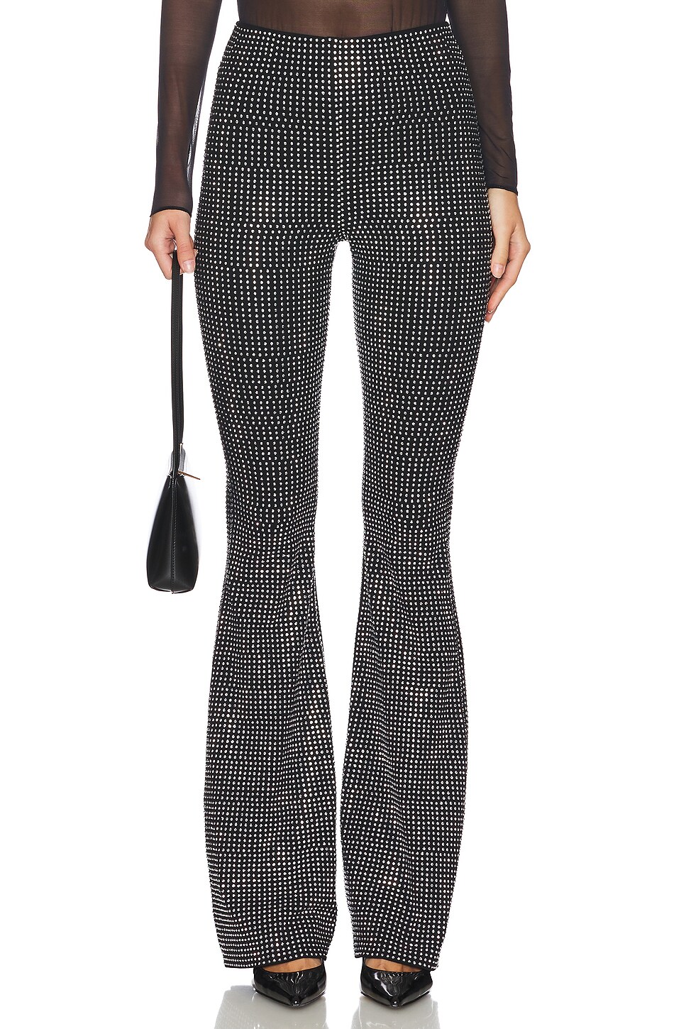 Crystal Pull On Flare Leggings