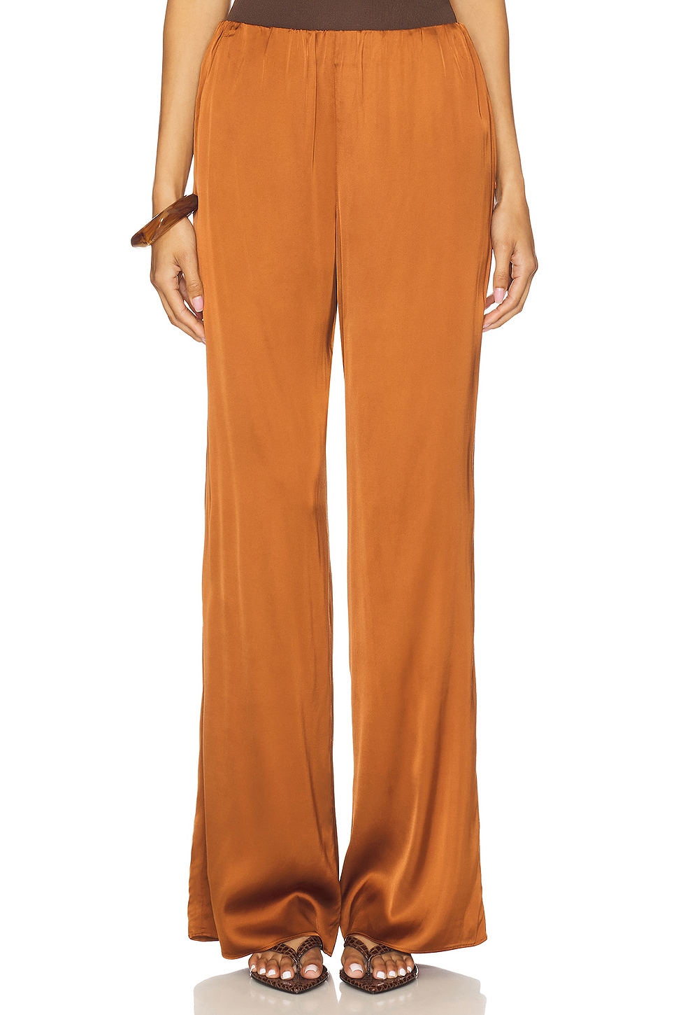 Satin Pull-on Pants - Thumbnail 1