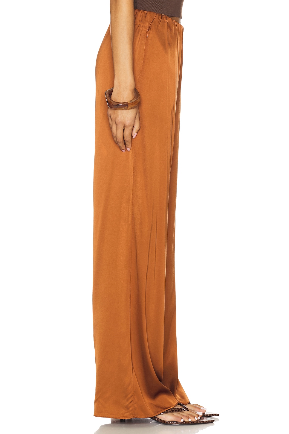 Satin Pull-on Pants - Thumbnail 3